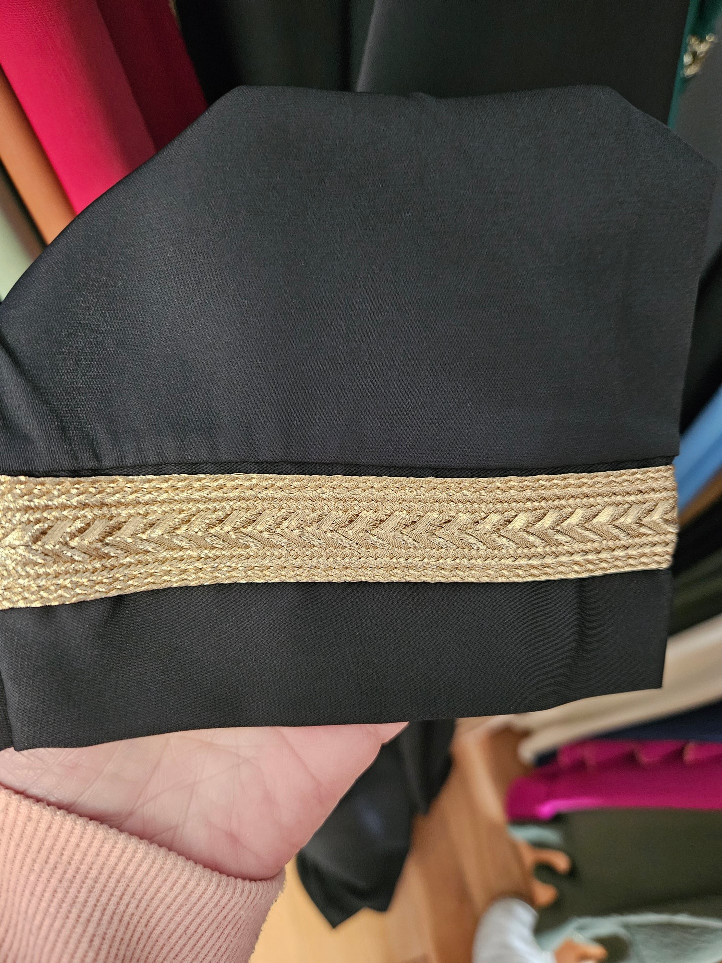 Abaya à capuche noir