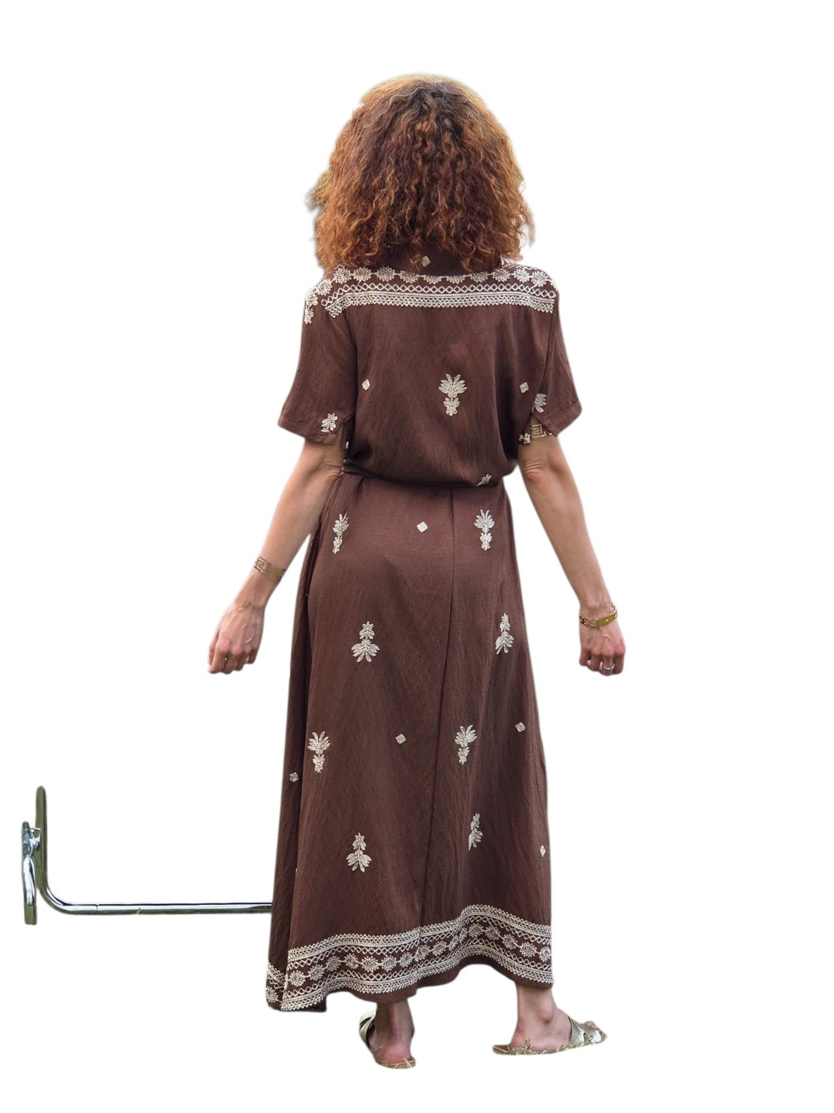Robe longue manche courte
