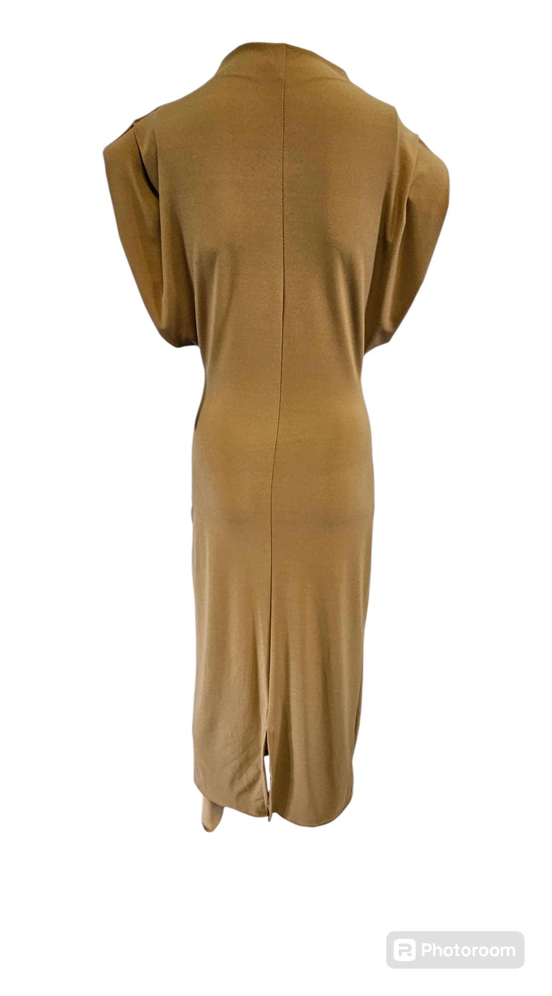 Robe cintrée camel