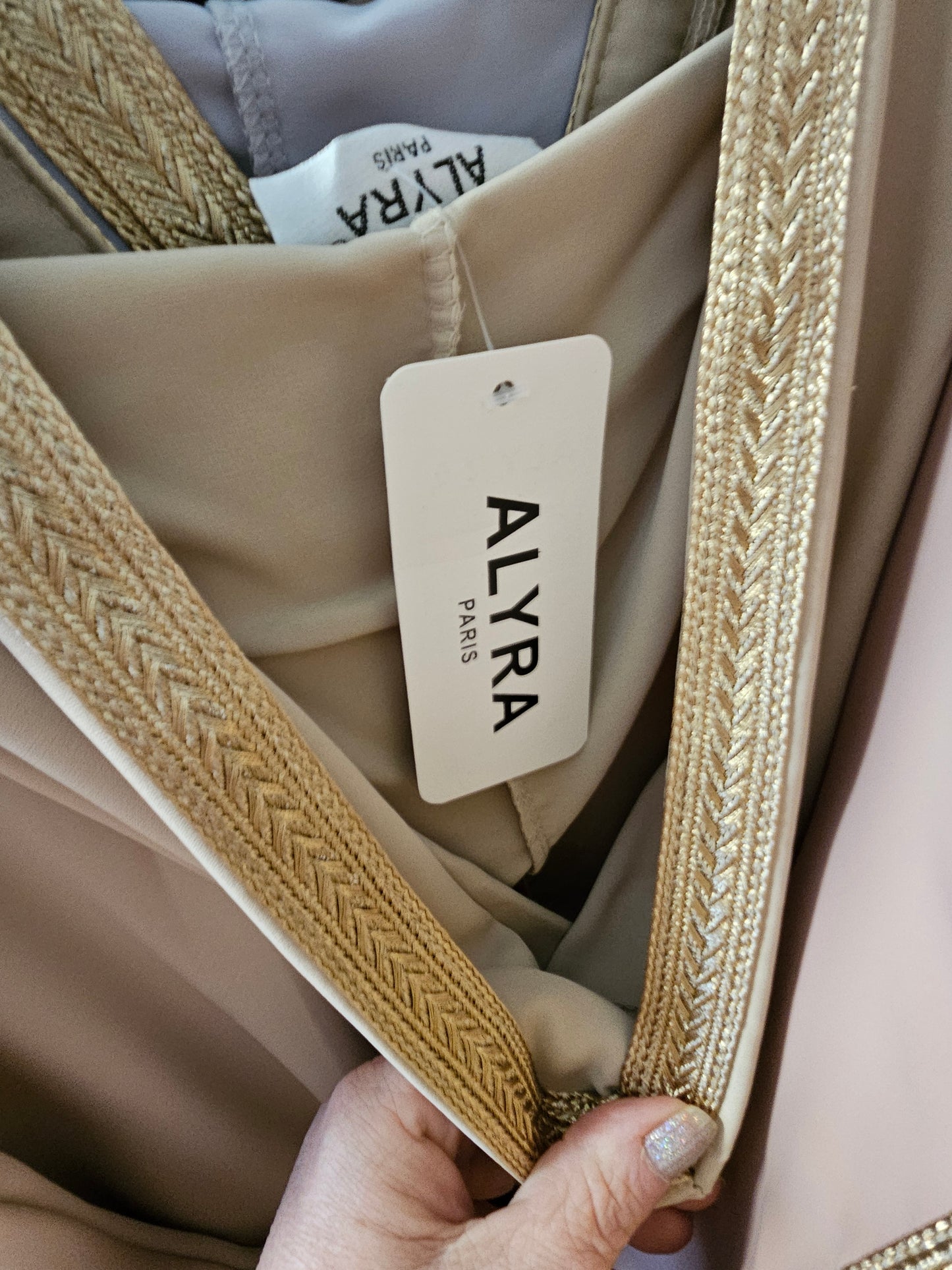 Abaya à capuche beige