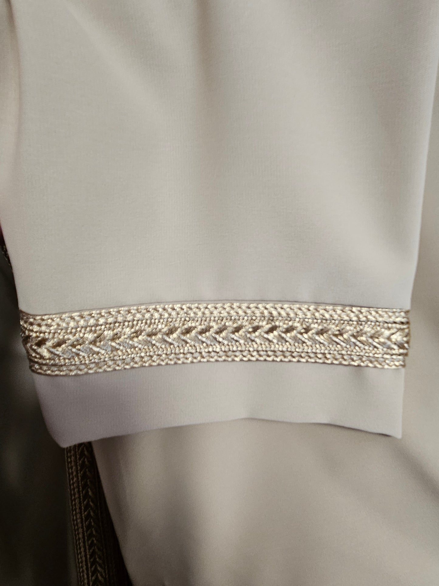 Abaya à capuche beige