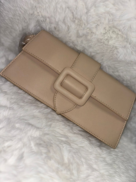 Sac pochette beige