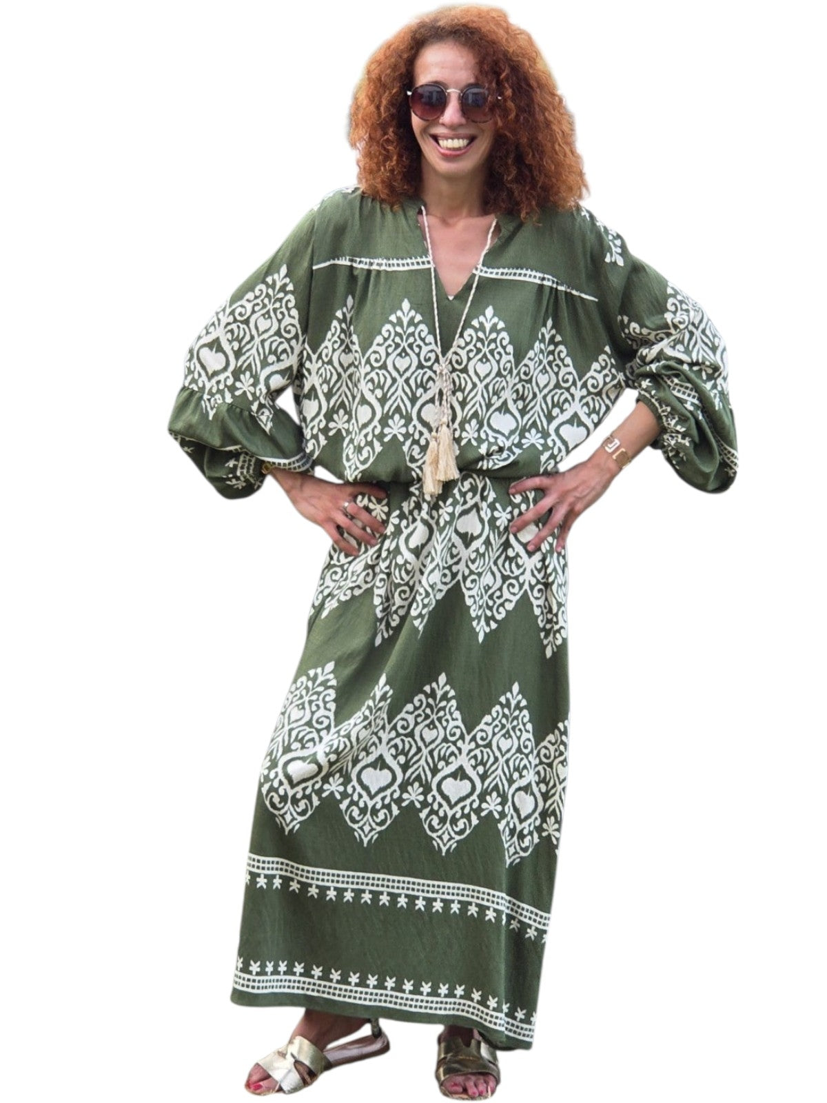 Robe longue manche longue