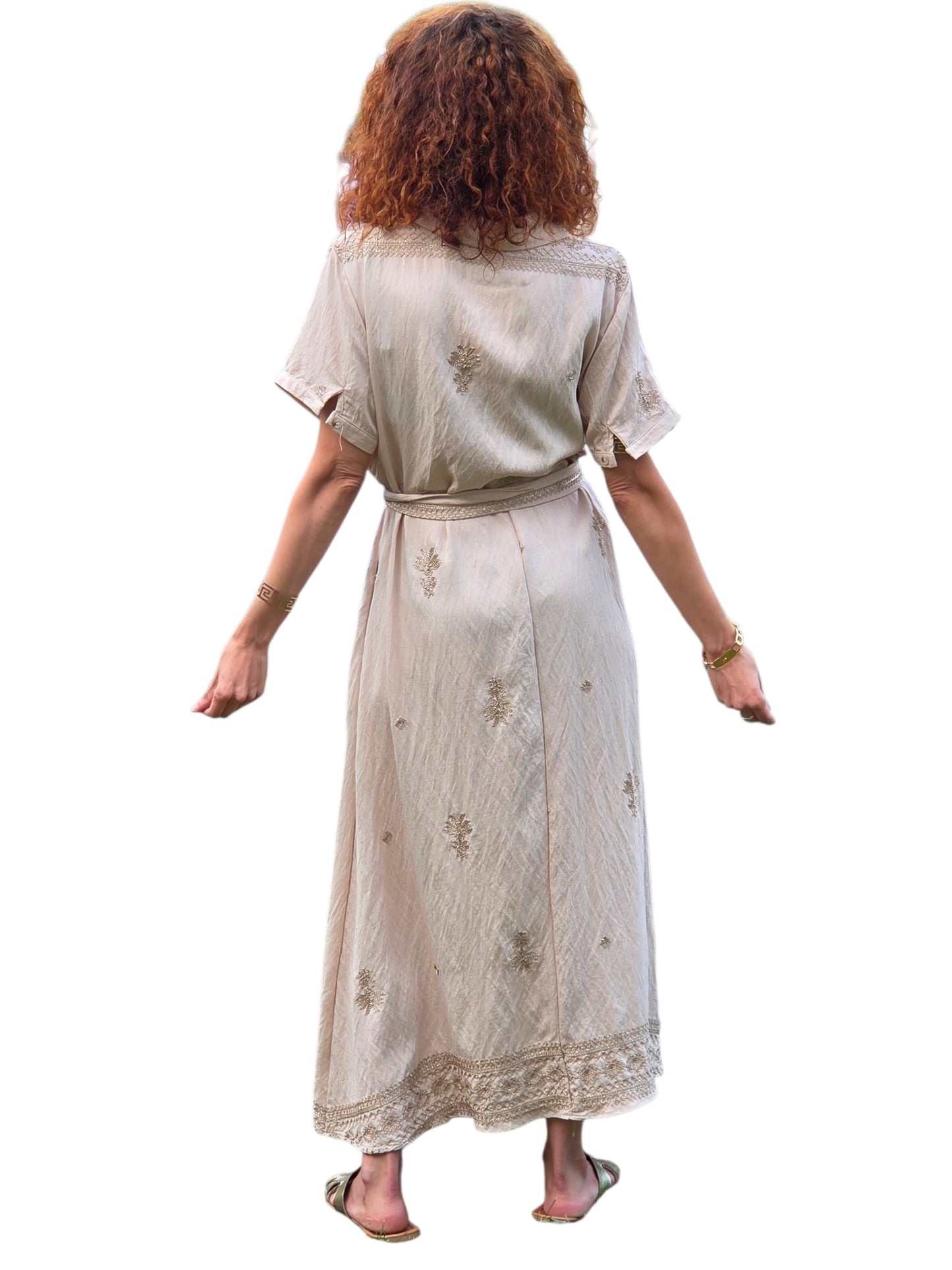 Robe longue manche courte