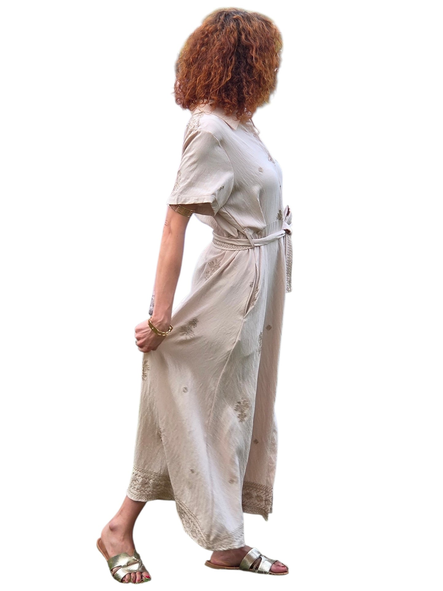 Robe longue manche courte