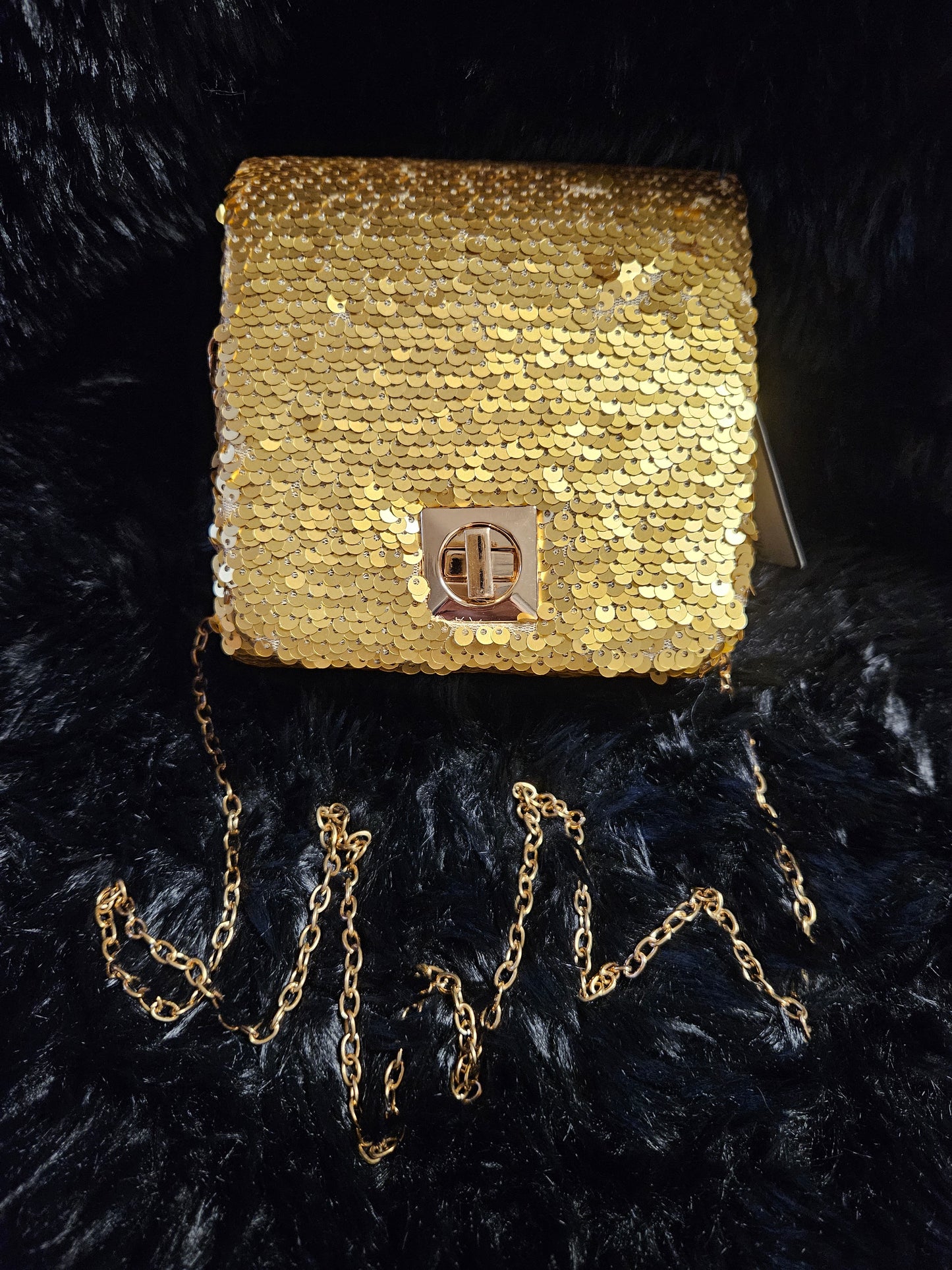Sac pochette de soirée pailletée